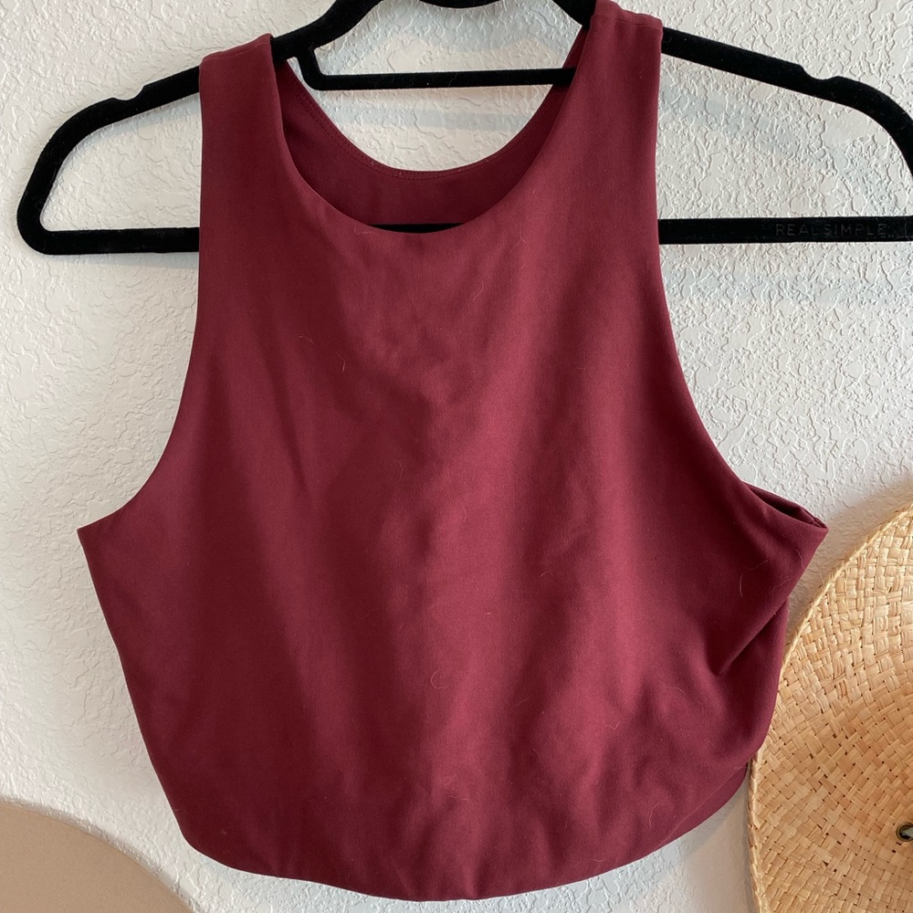 Girlfriend Collective Long-line sports bra/tank (M)